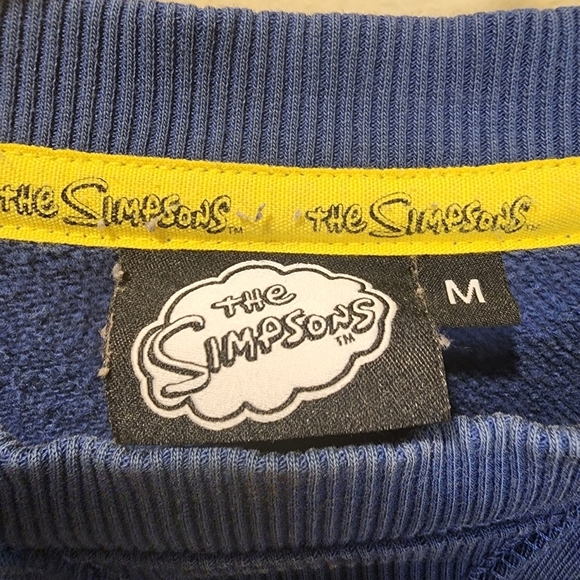 20th Century Fox Film Corporation   The Simpsons Unisex  blue sweater size M - Picture 10 of 12